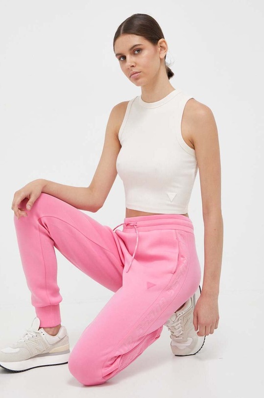 Tepláky Guess ALLIE V2YB18.K7UW2 růžová AW25