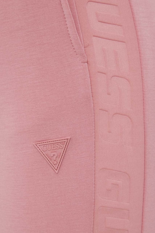 Guess spodnie dresowe ALLIE różowy V2YB18.K7UW2