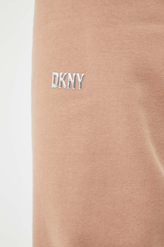 Dkny spodnie dresowe brązowy DP2P3114