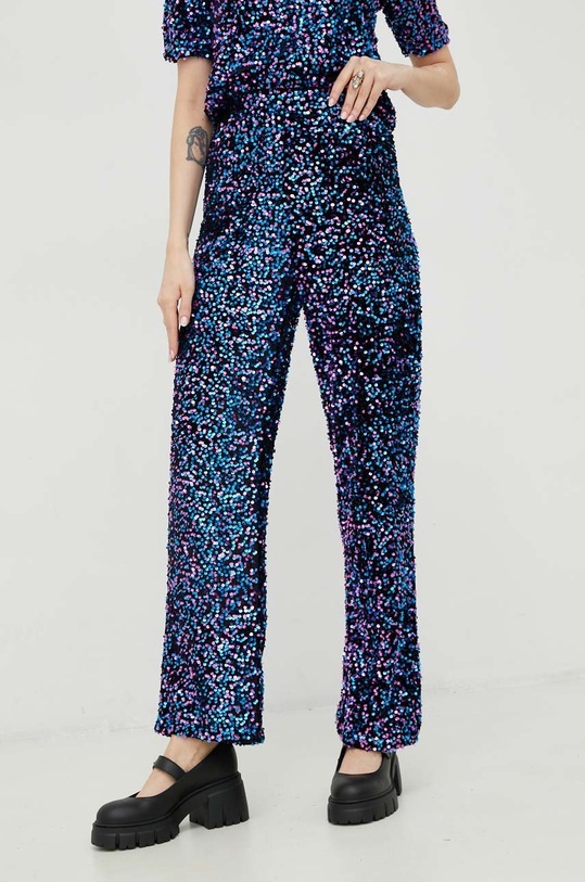 Pieces spodnie kam dzianina czarny 17132964.Black