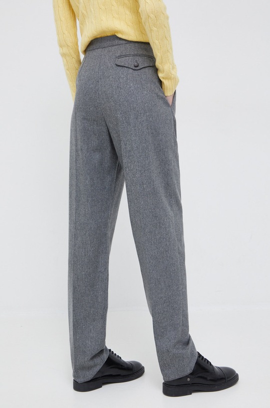 Odzież Emporio Armani spodnie wełniane H3NP11.C2109 szary