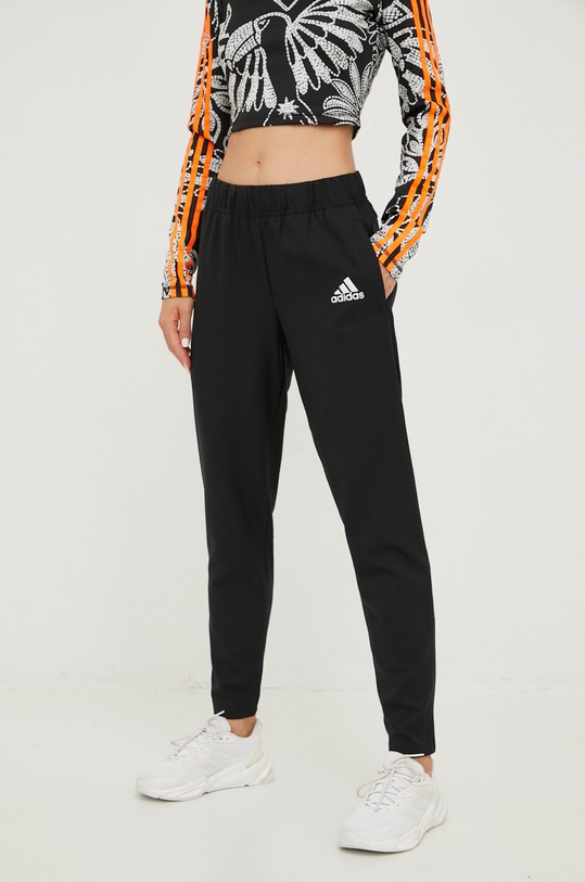 adidas Performance spodnie treningowe Melbourne tkanina czarny HA7611