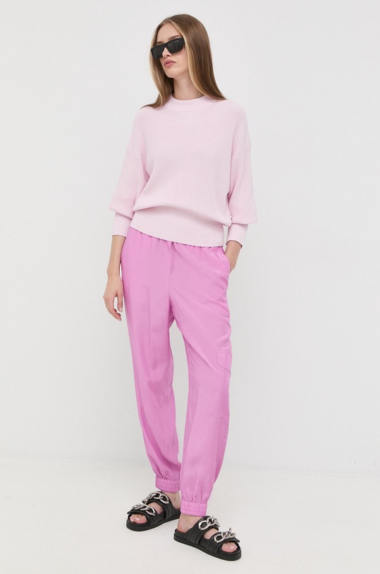 BOSS spodnie 50472161 50472161 fioletowy AW22