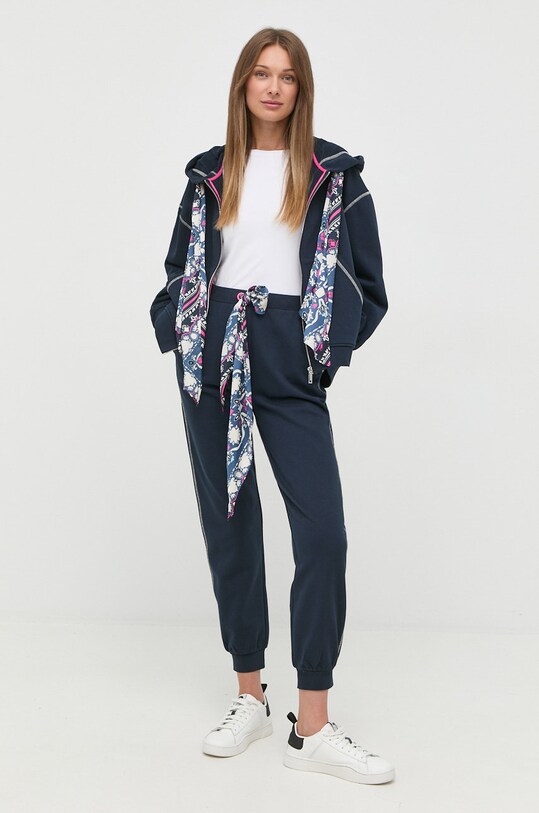MAX&Co. spodnie dresowe bawełniane 77849822 granatowy AW22