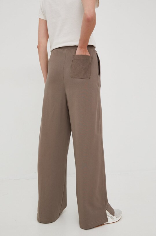Reebok Classic pantaloni de trening din bumbac gri HN6646