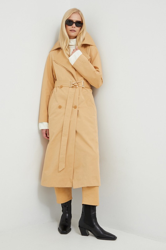 Patrizia Pepe spodnie 8P0446.A403 beżowy AW22