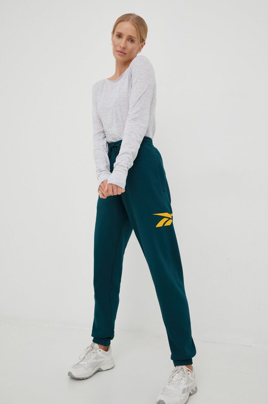 Reebok Classic pantaloni de trening HN6132 verde AW22