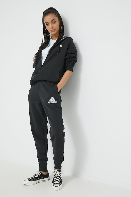 adidas spodnie dresowe HL4417 czarny AW22