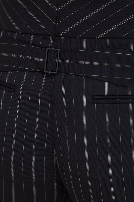 Lauren Ralph Lauren pantaloni de lana negru 200872111001
