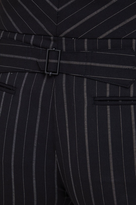 Lauren Ralph Lauren pantaloni de lana negru 200872111001