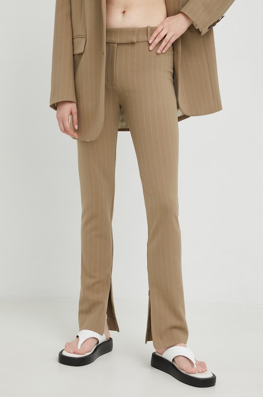 Samsoe Samsoe pantaloni potrivit bej F22200065