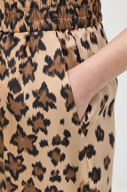 Hedvábné kalhoty Red Valentino hnědá 1R0RBC246M3