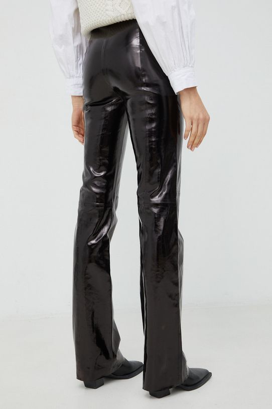 Odzież Gestuz spodnie skórzane Gocha 10906553 czarny