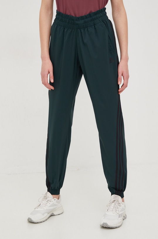 Штани для тренувань adidas Performance Trainicons тканина зелений HH9074