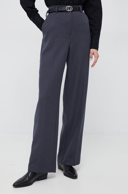 Vero Moda spodnie tkanina szary 10280392.DarkGreyMe