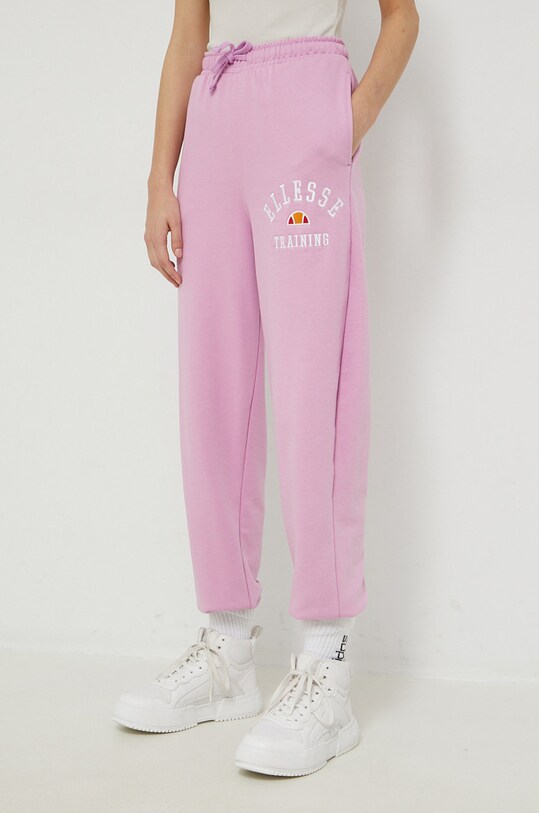Ellesse pantaloni de trening tricotaj roz SGP15913