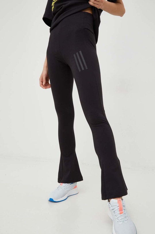 Παντελόνι adidas με ελαστάν μαύρο HC8812