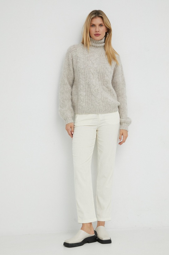 Drykorn pantaloni de catifea cord For 80724.132024 bej AW22
