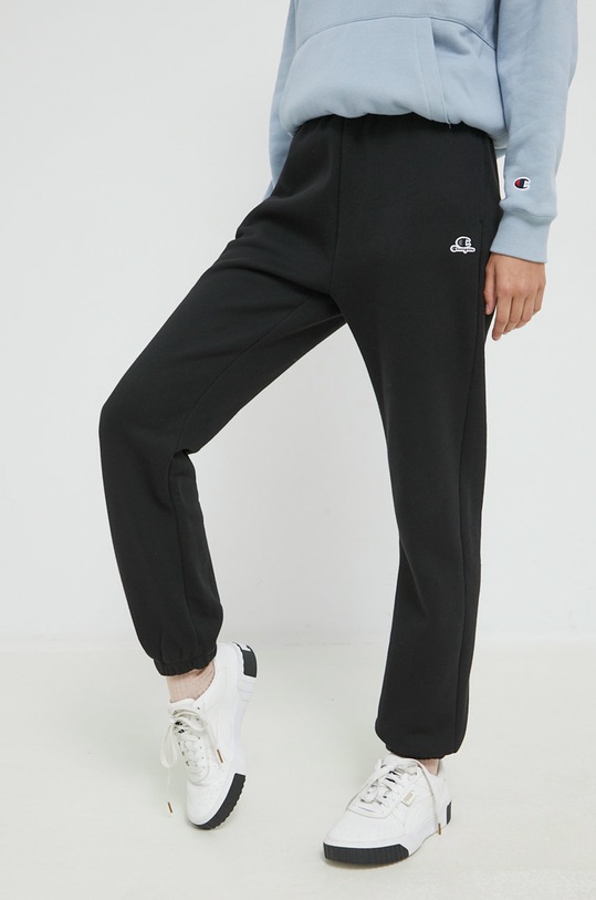 Champion spodnie dresowe 115487 czarny AW22