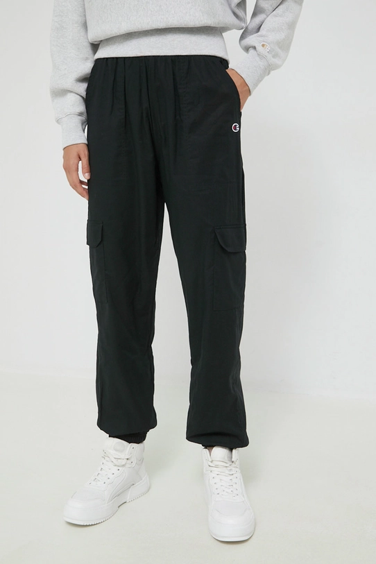 Champion pantaloni 115493 negru AW22