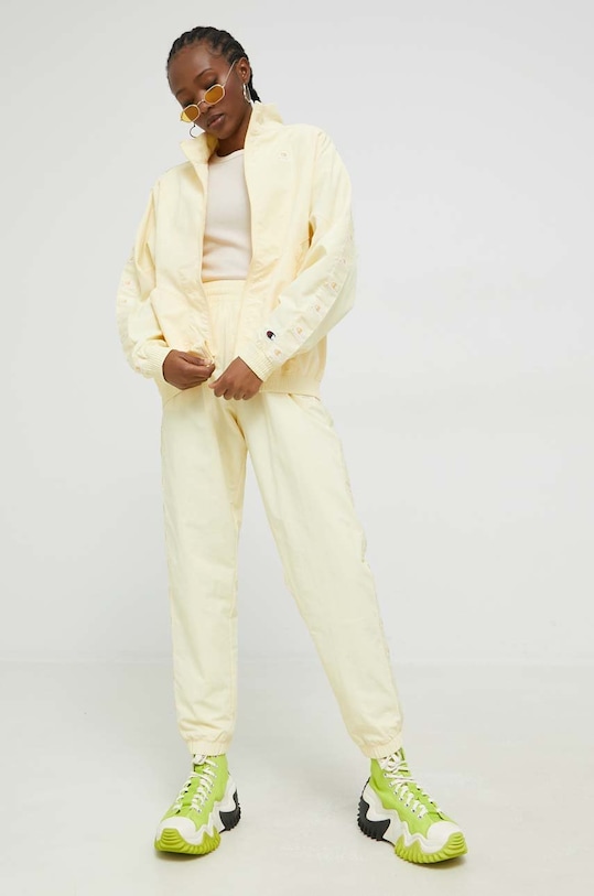 Champion melegítőnadrág aplikációval sárga 115495