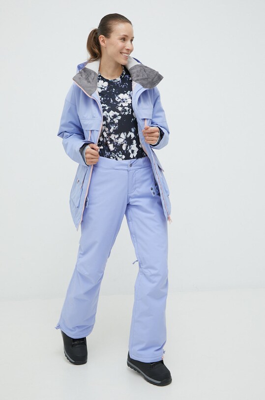 Roxy spodnie snowboardowe ERJTP03201 fioletowy AW22