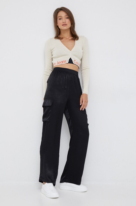 Hlače Calvin Klein Jeans J20J219747.9BYY črna AW22