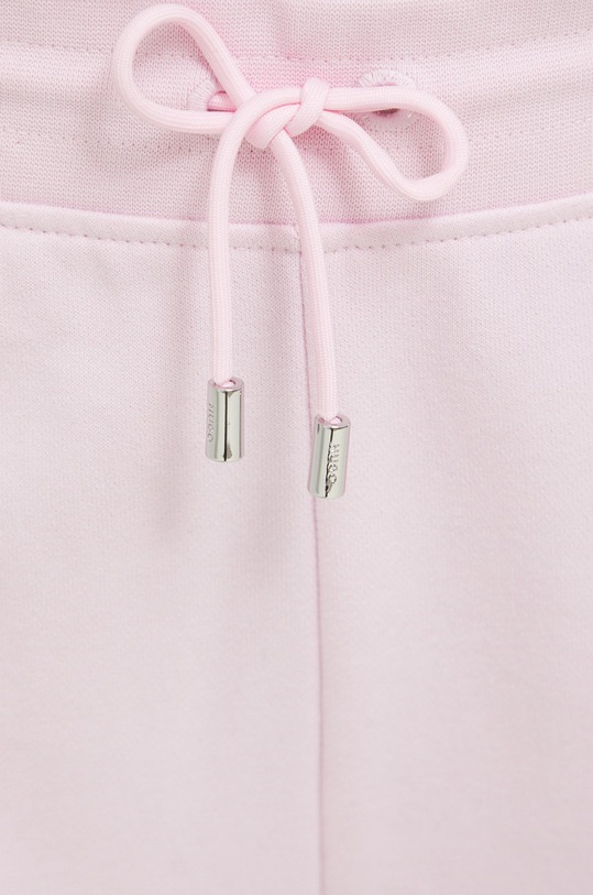HUGO spodnie dresowe bawełniane różowy 50478226