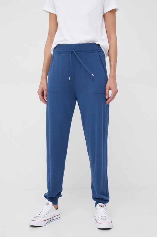 United Colors of Benetton spodnie dresowe dzianina granatowy 113CDF004.20K
