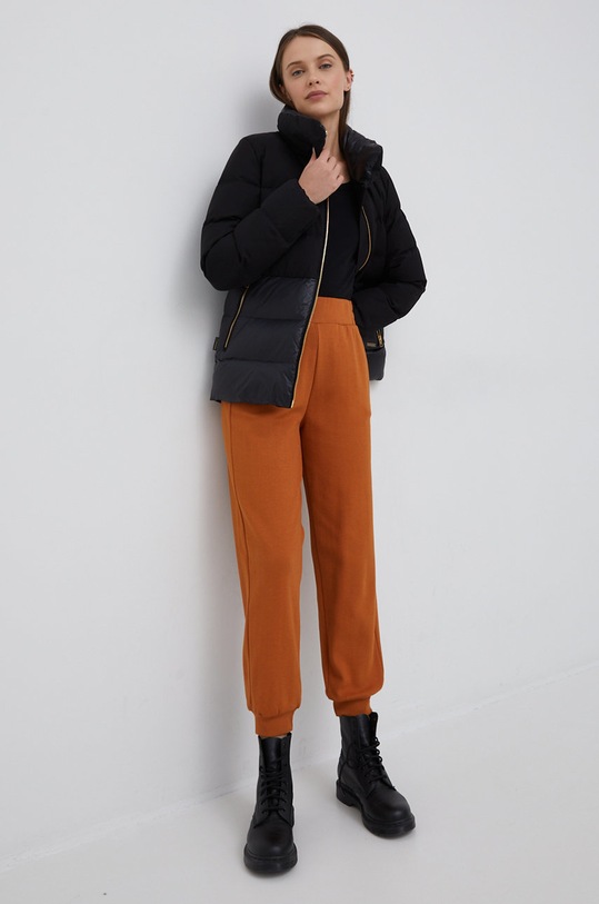 United Colors of Benetton spodnie dresowe 37YLDF008.37D brązowy AW22