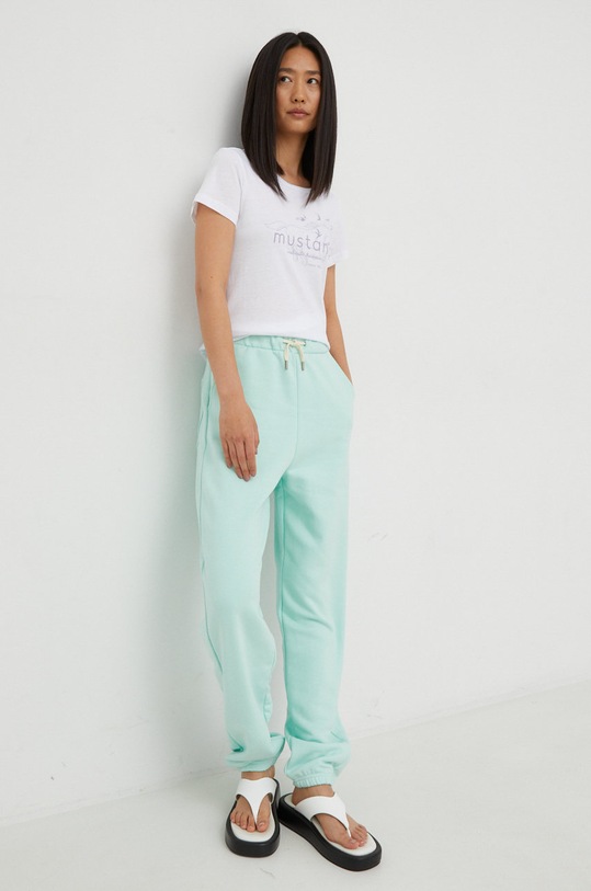 Lee spodnie dresowe L32MLJ40 zielony AW22