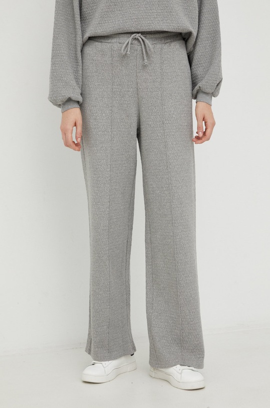 American Vintage spodnie dresowe dzianina szary ELLA05AH22