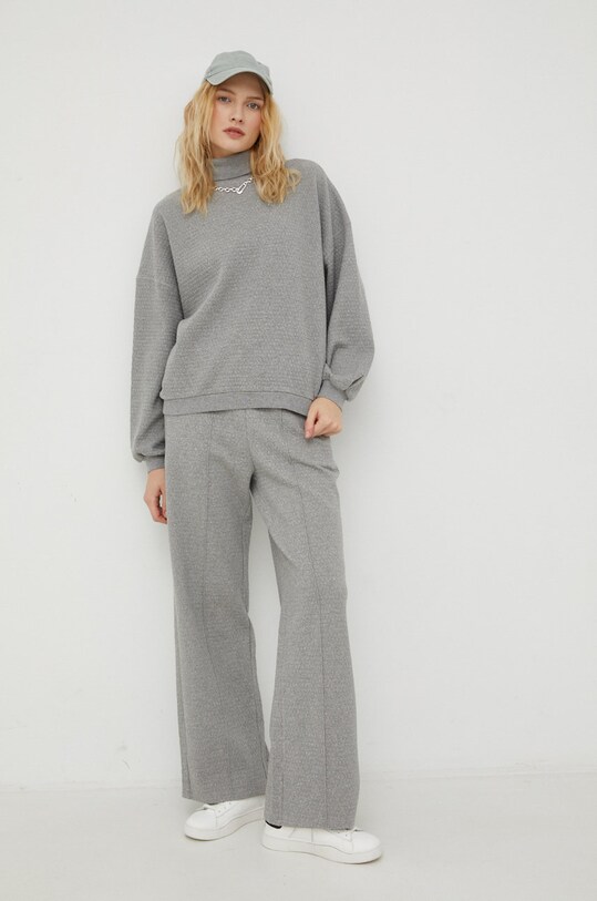 American Vintage pantaloni de trening ELLA05AH22 gri AW22