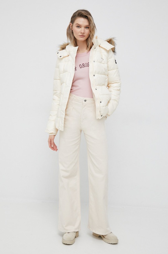 United Colors of Benetton jeansy 457YDF025.0L8 beżowy AW22