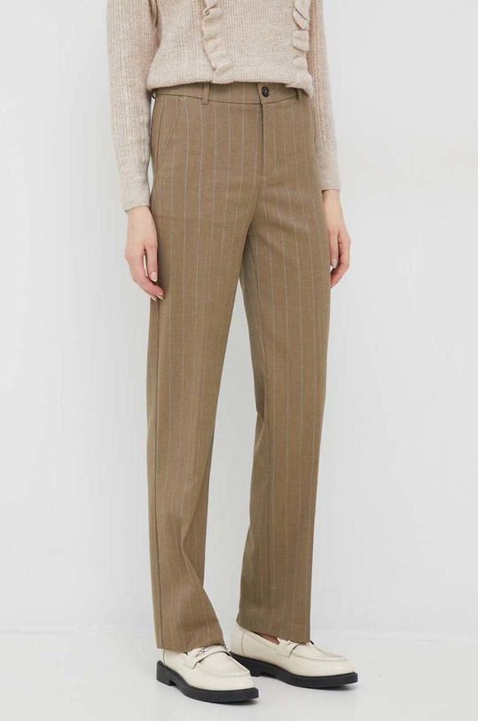 Kalhoty United Colors of Benetton high béžová 47OYDF02R.901