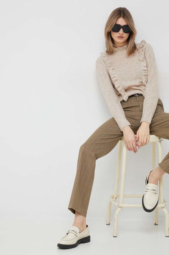 Kalhoty United Colors of Benetton béžová 47OYDF02R.901