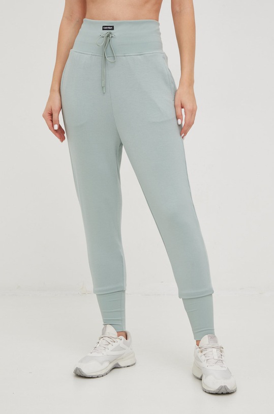 Donji dio trenirke Calvin Klein Performance pletivo tirkizna 00GWF2P611.9BYY