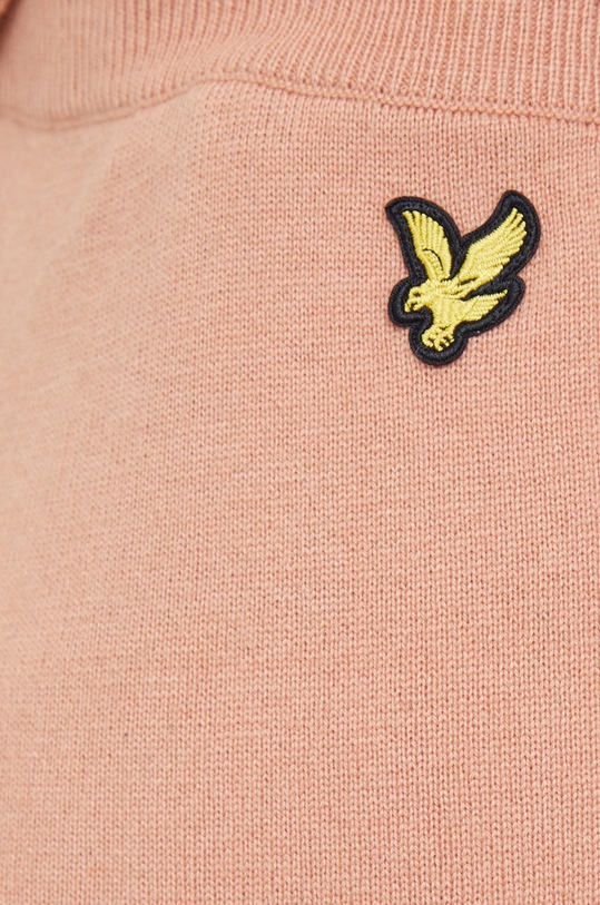 Lyle & Scott spodnie dresowe z domieszką wełny pomarańczowy KNW1703V.W795