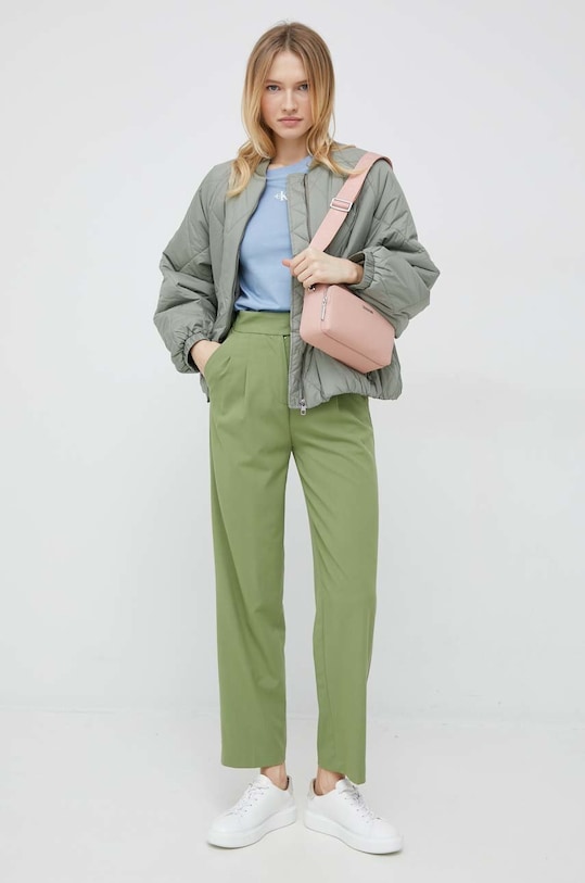 United Colors of Benetton spodnie 4ONGDF033 zielony AW22