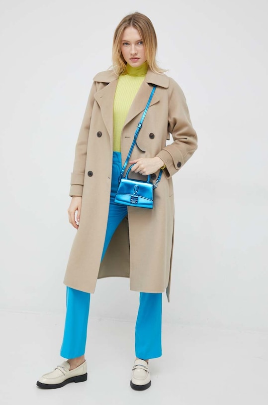 Hlače United Colors of Benetton 4ONGDF034 modra AW22