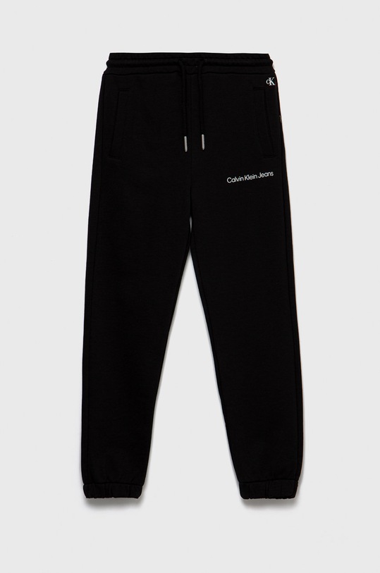 Calvin Klein Jeans spodnie dresowe dziecięce dzianina czarny IG0IG01509.9BYY