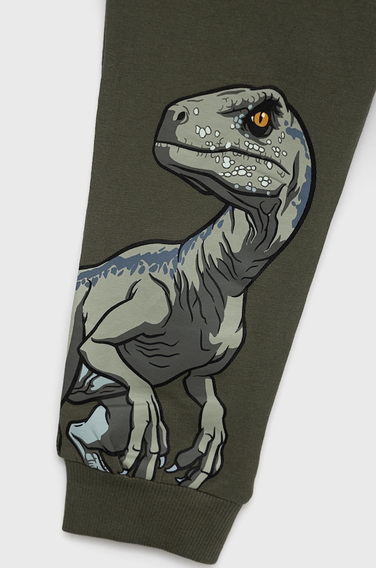 Dziewczynka Name it spodnie dresowe dziecięce Park Jurajski 13205224.Beetle zielony