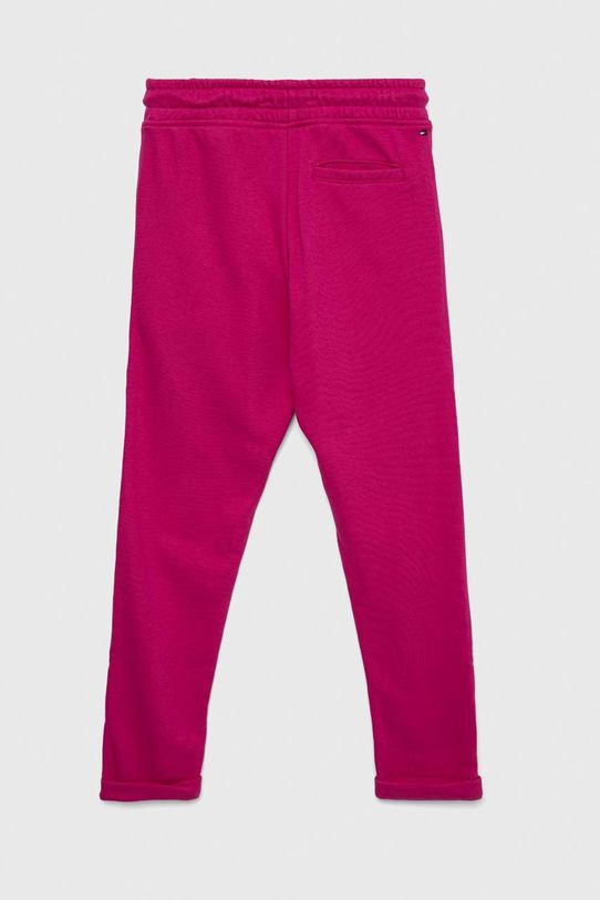 Detské tepláky Tommy Hilfiger KG0KG06866.9BYY ružová AW22