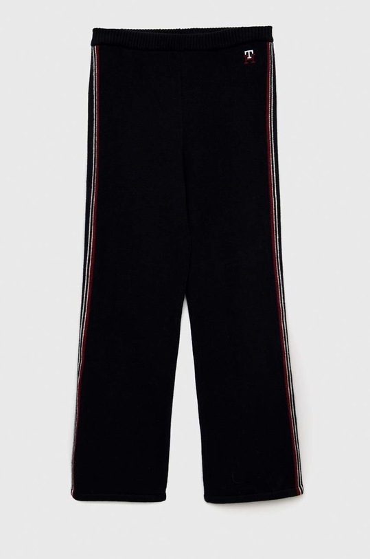 Detské nohavice Tommy Hilfiger pletenina tmavomodrá KG0KG06982.9BYY