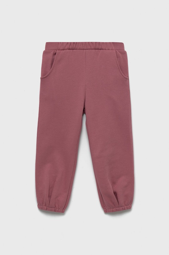 United Colors of Benetton spodnie dresowe bawełniane dziecięce bawełna różowy 3QLAGF015.P