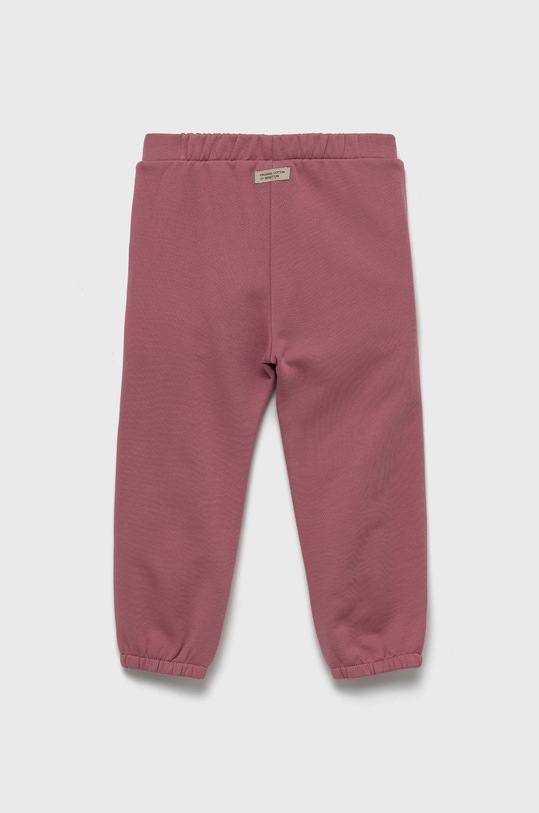 United Colors of Benetton spodnie dresowe bawełniane dziecięce 3QLAGF015.P różowy AW22
