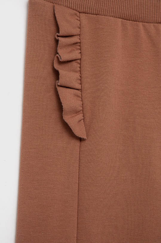 Fete United Colors of Benetton pantaloni de trening pentru copii 35Q2GF01H.P maro