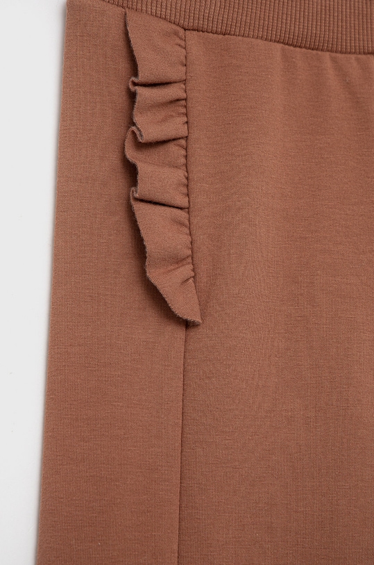 Fete United Colors of Benetton pantaloni de trening pentru copii 35Q2GF01H.P maro