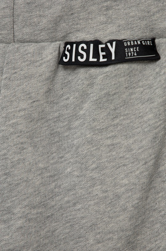 Dětské bavlněné tepláky Sisley šedá 3J68XF008.G