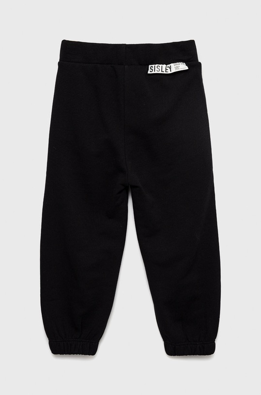 Sisley spodnie dresowe bawełniane dziecięce 3J68XF008.G.REPROPOSED czarny AW22